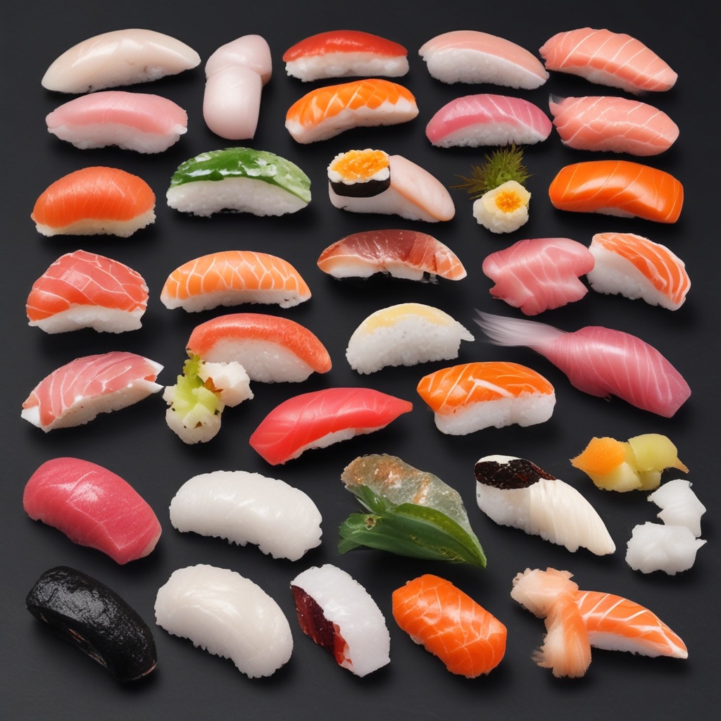 Premium nigiri sushi selection